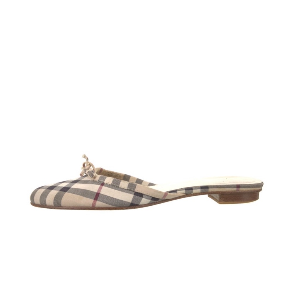 Burberry | Canvas Plaid Print Mules